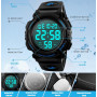 UEOTO Montre Sport Homme Etanche 5ATM, Montre Digitale Hommes avec Alarme/Chronomètre/Rétro-éclairage LED, Montre Militaire Numé