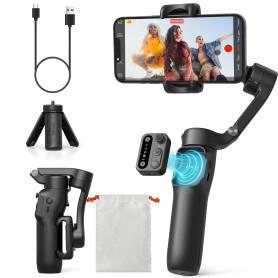 hohem Stabilisateur Smartphone iSteady X3 SE, 3 Axes Stabilisateur de Cardan, Design léger et Pliable avec télécommande détachab