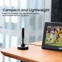 August DTA240 - Antenne TV Interieur TNT HD Puissante - Digital et Numérique UHD France, Magnétique Aimantée, Petite, Portable, 