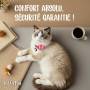 Kittytag Collier Chat avec Accessoire Compatible avec Airtag Apple,Réfléchissant et Lumineux GPS Chat avec Anti étranglement,Rég