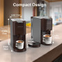 KOTLIE AC-513K 4 en 1 Multifonctionnel Machine à Café à Capsules, pour NES/DG/Café en Poudre/ESE Pod(44mm),19Bar, 0.8L réservoir