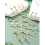 Adramata 12 Pairs Boucles d'Oreilles Femme Or Argent Hypoallergéniques Boucles d'Oreilles Femme Acier Inoxydable Creoles Or Arge
