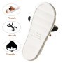 Fadezar Chausson Femme Requin/Vache Pantoufle Homme Hiver Doublure Antidérapant Fourrure Chausson Maison Mémoire Mousse Slippers