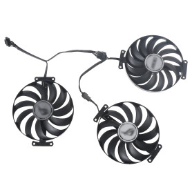 Bxcqzs Ventilateurs de Refroidissement 7Pin 95MM pour pour ASUS ROG Strix RTX 3060 3070 3080 Ti 3090 Carte Graphique GPU Refroid