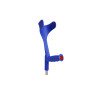 PEPE Mobility Béquilles Médicales Adultes (x2 Unités), Canne Anglaise, Bequille Orthopédique, Marche, Réglables, Bleues - Made i