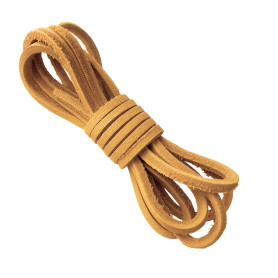 Lacets en cuir de qualité - Largeur de 3,5 mm - longueur : 80 cm, 120 cm, 140 cm. Pour brogue d’Oxford, Timberland ou chaussure 