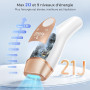 21J Épilateur Lumière Pulsée, IPL Épilateur Laser avec Fonction de Refroidissement, Salon à la Maison,9 Niveaux Laser Epilation 