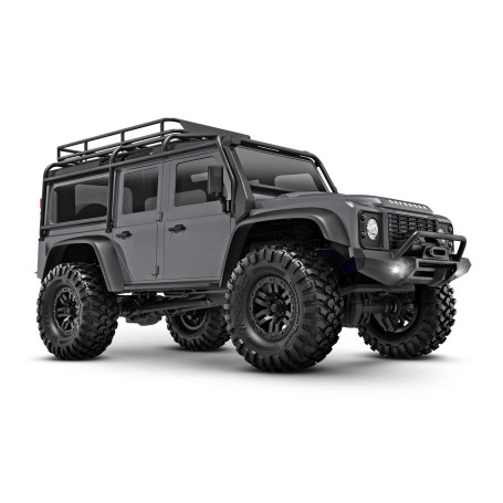 TRAXXAS TRX-4M 1/18 LD Land Rover Defender Scale Crawler argenté avec Batterie/Chargeur 4WD RTR