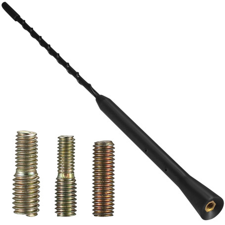 Antenne de Voiture Universelle AM/FM, 28 cm, Réception AM/FM, Remplacement de Toit, Filetage M4/M5/M6