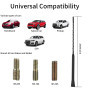 Antenne de Voiture Universelle AM/FM, 28 cm, Réception AM/FM, Remplacement de Toit, Filetage M4/M5/M6