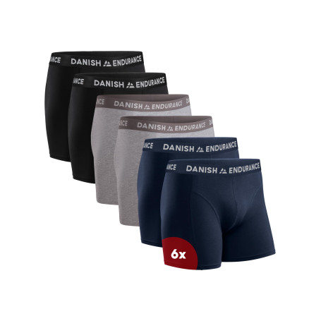 DANISH ENDURANCE Boxer Homme en Coton Ultra Doux et Élastique avec ou sans Poche, Caleçon Homme, Lot de 3, 6 ou 10