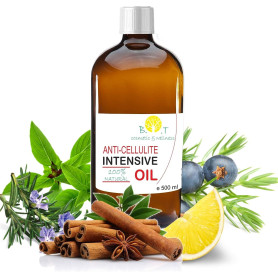 Huile Anti-Cellulite Puissante 500ml | Amaigrissante et Raffermissante | Pénètre 6 Fois Plus Efficacement | Prévention Vergeture