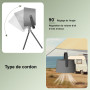 Hotte d'échappement portable, hotte aspirante avec filtre remplaçable, hotte d'échappement de bureau avec ventilateur d'échappem