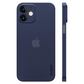 memumi Coque Compatible avec iPhone 12 6.1'' (Trans-Bleu),(Deux Trous pour Appareil Photo) Matériau PP (antidérapant, résistant 