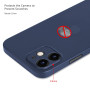 memumi Coque Compatible avec iPhone 12 6.1'' (Trans-Bleu),(Deux Trous pour Appareil Photo) Matériau PP (antidérapant, résistant 