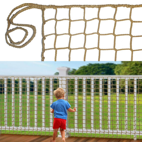 BERADNET Filet de Protection Enfant Filet Chat Balcon Filet de SéCurité en Polyester pour Escaliers Garde Corps Filet Corde File