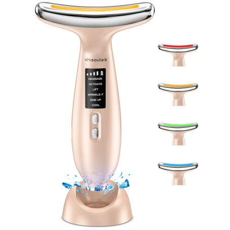 Appareil Anti Rides Visage Massage: Masseur Double Menton Lifting à 5°C Froid et 45°C Chaleur - Appareil de Beauté Electrique à 