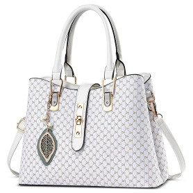 FORRICA Sac à Main Femme Sacs à Bandoulière Pendentif Exquis Sac Fourre Tout PU Cuir Dames Sac Portés Main pour Banquet Navette 