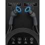 bokman Câble Recharge Voiture Electrique, Câble Type 2 (7kW/ 10 Mètres/Monophasée/ 32A) Câble Recharge Type 2 Rapide Compatible 