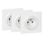 Legrand - Pack Ext. 3 Prises Connectées Blanc Dooxie with Netatmo (Fonction Mesure, Suivi Consommation, Envoi de Notifications) 