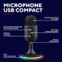 Trust Gaming GXT 236 Yami Micro Gamer à Condensateur, Microphone USB pour Le Streaming, Twitch, Youtube, Podcast, Jeux PS5, PS4,