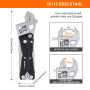 NexTool W4 Multitool Clé à cliquet réglable,11-en-1 Outil EDC pliable avec pinces,couteau,scies,tournevis,Multitool pour Camping