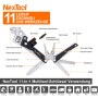NexTool W4 Multitool Clé à cliquet réglable,11-en-1 Outil EDC pliable avec pinces,couteau,scies,tournevis,Multitool pour Camping