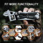 NexTool W4 Multitool Clé à cliquet réglable,11-en-1 Outil EDC pliable avec pinces,couteau,scies,tournevis,Multitool pour Camping