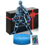 DAHEYMA Lampe d'ambiance Football,Illusion 3D LED,Veilleuse Football Décoration,Joueur Portugal No.7,Célébration Siuuuu,Cadeaux,