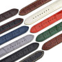 WOCCI Bracelets de Montres Cuir Italien, Grain d'alligator Gaufré, Couleur et Largeur au Choix 14mm 18mm 19mm 20mm 21mm 22mm