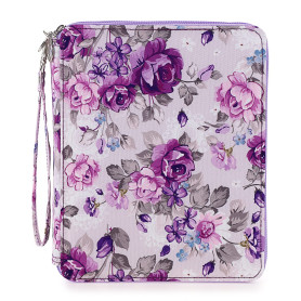 SUMTree 120 Trous Trousse de Crayon, Sac de Crayon pour Dessinateur ou Amateur de Peinture (Fleur Violet)