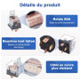 WADEO Klaxon à Air 12 V 118 dB pour Camion, Kit de Klaxon à Air Double Trompette Super Puissant avec Compresseur pour Tous les V