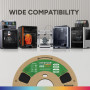 OVERTURE ABS Filament 1.75mm, Bobine de 1kg(2,2lbs), Précision dimensionnelle +/- 0,02 mm (Noir)