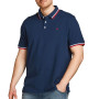 JACK & JONES Jjepaulos Polo Ss Noos Pls Homme Polo, Marine, 6XL Grande taille