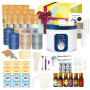 Kit de Fabrication Bougie Parfumée pour Adultes avec Fondoir Cire Bougie Electrique, Cire de Soja, 12 Pots, 8 Photophores, 6 Par