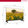THOMSON 24 Pouces (60 cm) LED HD 12V Camping Smart Android TV, Google Assistant, Wi-FI, Dolby Digital, Bluetooth, Triple-Tuner (