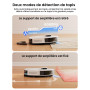 Lefant M2 Plus Aspirateur Robot Laveur avec Station, Vidange Automatique, Navigation Laser avec Cartographie, Évitement d'obstac