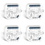 LoraTap 4 Interrupteur Module Volet Roulant Connecté, Commutateur Rideau Stores WiFi, Compatible avec Alexa Google Home pour Com