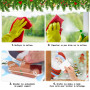 Kesote Stickers Noël Fenêtre, 9 Feuilles Autocollant Noel Fenetre, Decoration Noel Fenêtre, Deco Vitre Noël, 168 Pcs Stickers en