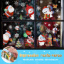 Kesote Stickers Noël Fenêtre, 9 Feuilles Autocollant Noel Fenetre, Decoration Noel Fenêtre, Deco Vitre Noël, 168 Pcs Stickers en