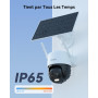 Imou 2K Caméra Surveillance WiFi Exterieure sans Fil Solaire avec Batterie 5000mAh, Caméra Solaire Exterieur 360° PTZ, 2.4GHz, D