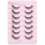 Onlyall Cils Faux Naturels Éffilochés Bandes de Cils Minces et Moelleuses Effet Naturel 7 Paires D-K06