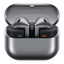 Samsung Galaxy Buds3 Écouteurs sans fil Bluetooth ANC et réduction adaptative du bruit, audio 360°, argenté et étui transparent