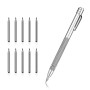 Stylos à Tracer en Carbure de Tungstène, Pointe a Tracer Livré avec 10 Pointes de Rechange, Parfait pour Tôle, Verre, Céramique,
