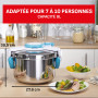 Autocuiseur ClipsoMinut' Easy + bleu 9L Poignées rabattablesCocotte-minute® InductionLivre de 100 recettes Autocuiseur Inox Fabr