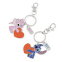 Disney Stitch & Angel Lot de 2 porte-clés en forme de cœur pour enfant, multicolore, Taille Unique