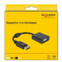 Adaptateur DisplayPort vers VGA DELOCK 61006 Noir 32,99 €