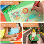 Lot de 40 feuilles de papier cartonné coloré A4, 20 couleurs feuille cartonnée 230 g/m² épais pour la fabrication de cartes, le 