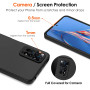ivoler Noir Mat Coque pour Xiaomi Redmi Note 12 Pro 4G avec Protection Caméra, Ultra Mince Étui de Protection en Silicone Antich