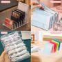 HingtTraum Lot de 2 organiseurs de fards à paupières – Organisateur maquillage transparent avec 7 compartiments – 2 tailles pour
